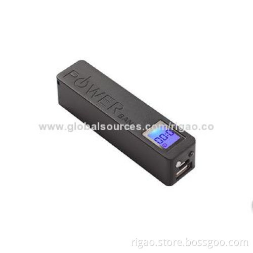 LED screen 2,600mAh power bank with chain ring